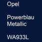 Preview: Opel, Powerblau Metallic, WA933L.